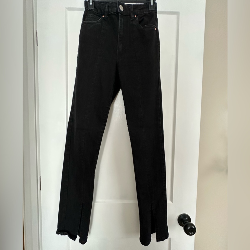 Cotton On Split Hem Straight Jeans